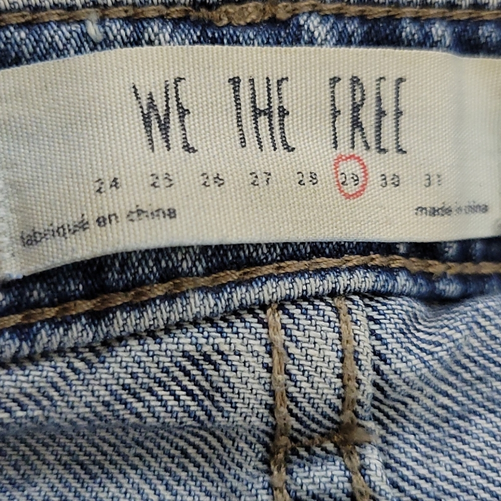 Free People We The Free Denim Zipper Skirt Size 29 - Picture 6 of 7